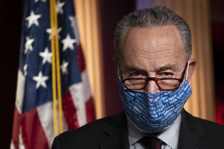 Senate Majority Leader Democrat Chuck Schumer said that he might support using the 14th Amendment to bar former President Trump from office.