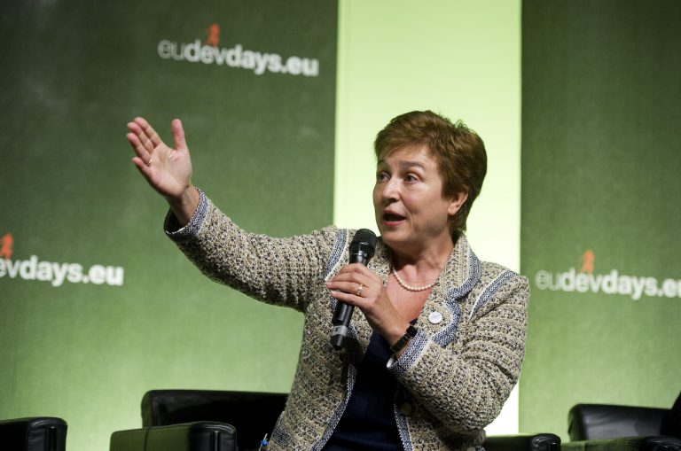 Experts at a meeting earlier this month between the World Bank and International Monetary Fund (IMF), including IMF director Kristalina Georgieva, discussed measures to help ease debt burden in poor countries.