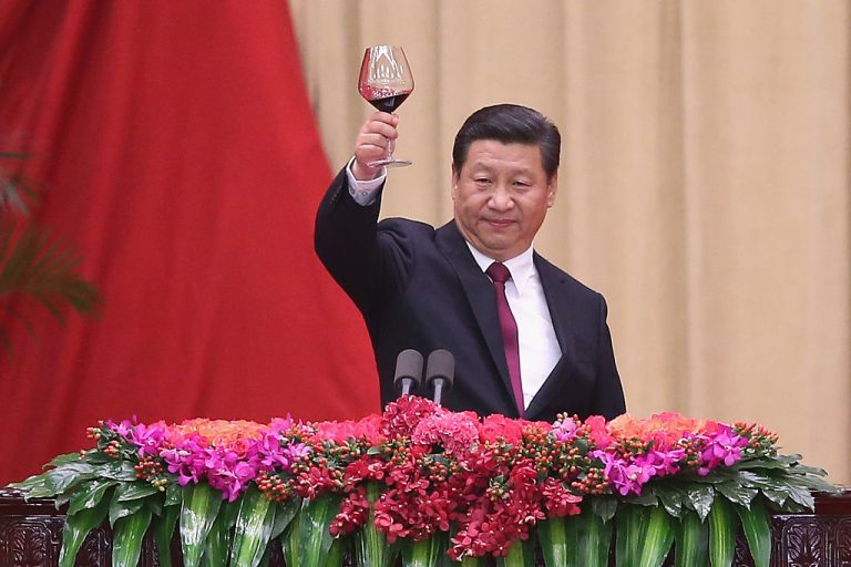 Chinese President Xi Jinping gives a toast during a National Day reception. In another bizarre public policy move, the Chinese Communist Party has intervened in people’s daily lives by banning celebrations under a so-called “frugality campaign.”