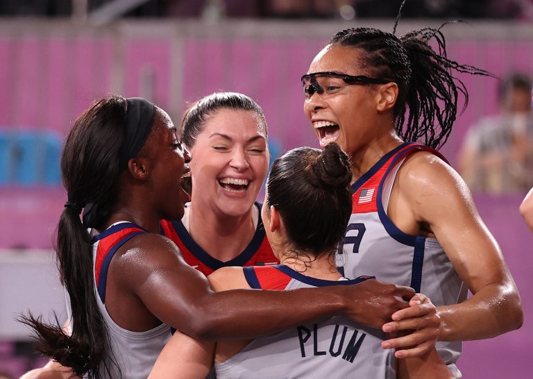 Kelcey Plum Signed Ladies 2018 & 2022 Team USA Basketball Jersey