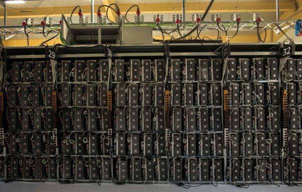 Mining hardware inside Genesis Farming near Reykjavik, Iceland on March 16, 2018. Cryptocurrency’s extensive semiconductor and electricity demand does not go to processing transactions, but instead to solving a math problem posed by an encryption algorithm as owners attempt to win a coin lottery. 