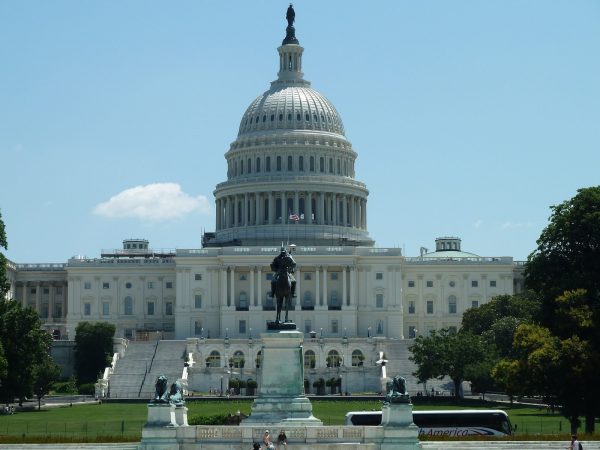 Washington Monument at the U.S. Capitol Building. The Strategic Competition Act of 2021, a major bipartisan legislation, was introduced to challenge the Chinese Communist Party and assure that the United States is positioned to compete with China.  