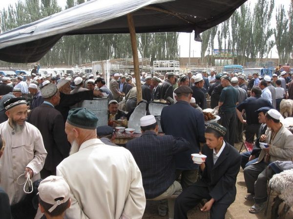 A photo of Uyghur Muslims in Kashgar Prefecture, Xinjiang Province in 2008. The persecution of the Uyghur ethnic minority by the Chinese Communist Party has annihilated their way of life. 