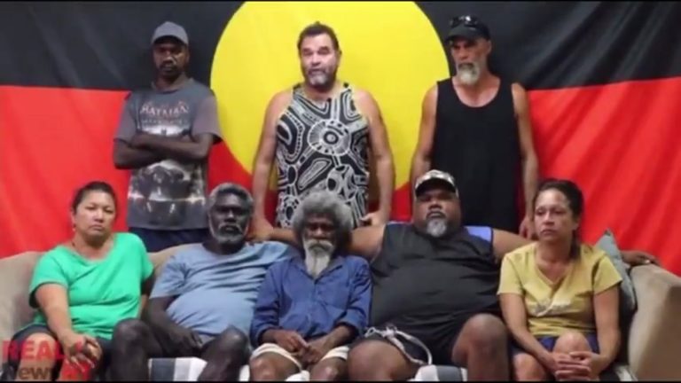 force-vaccination-genocide-quarantine-camp-facility-aboriginals-call-for-help-Aboriginal-Flag