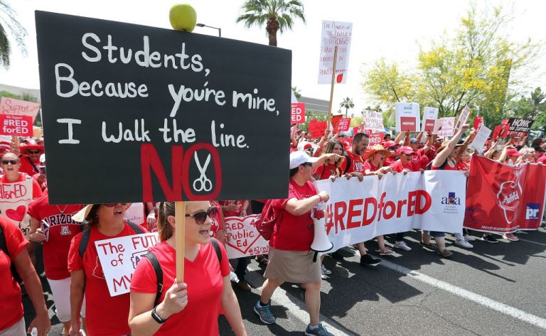 A teacher's union strike for money in Arizona. SUSD Governing Board President Jann-Michael Greenburg was uncovered as connected to a Google Drive holding a cache of documents and information collected on local parents and political opposition.