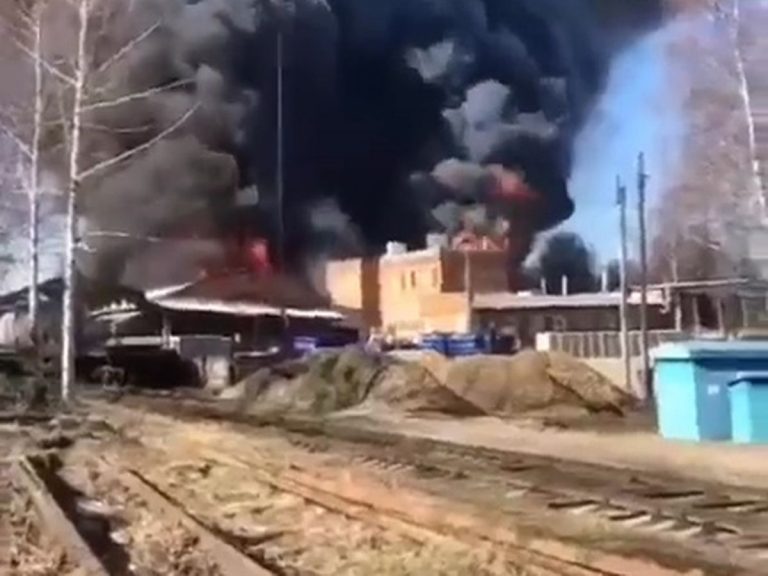 Russia's largest chemical plant, Dimitrievsky Chemical Plant, burned the same day a missile production Aerospace Defense Force site in Tver burned.