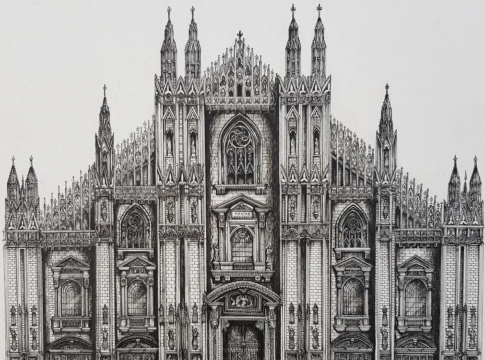 Aspiring Artist Captures Minute Details of Architectural Masterpieces ...