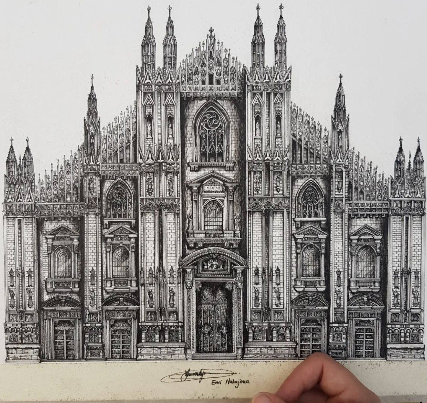 Gallery of This Artist Draws Iconic Works of Architecture Using an