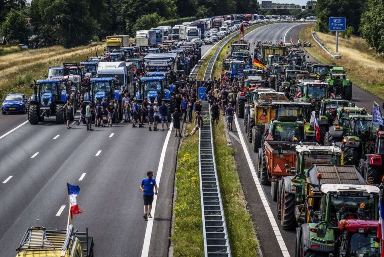Dutch farmers are enrgaged the government intends to shutter them by limiting nitrogen fertilizer use. A multi-industry national lockdown protest is set for July 4.