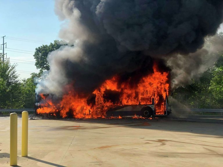 Connecticut electric bus public transit fire. Fleet replaced by diesel.