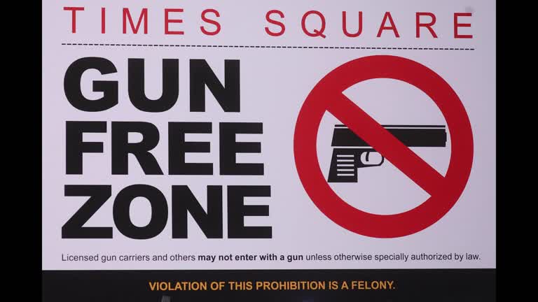 gun-free zone times square nyc