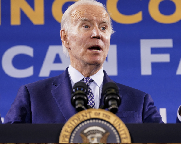 U.S. President Joe Biden delivers remarks on "student debt relief" during a campaign stop at Central New Mexico Community College (CNM) Student Resource Center in Albuquerque, New Mexico, U.S., November 3, 2022. REUTERS