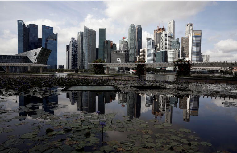 A view of the city skyline in Singapore January 25, 2021. (Image: Screenshot / Reuters)
