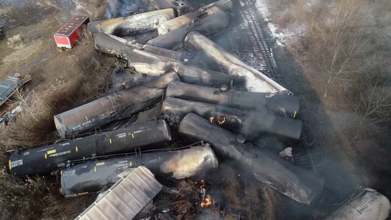 Environmental damage from the Norfolk Southern Railways East Palestine, Ohio train derailment is a major question