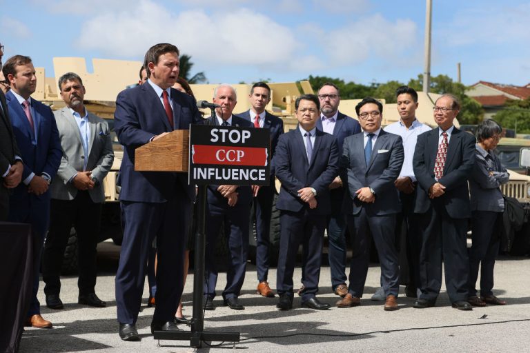 Florida Governor Ron DeSantis signed a trio of Stop CCP Influence bills into law on May 8