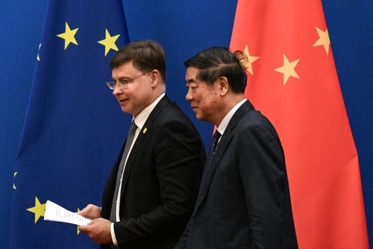 european-commissioner-for-trade-valdis-dombrovskis-and-chinese-vice-premier-he-lifeng-leave-a-press-conference-during-the-tenth-china-eu-high-level-economic-and-trade-dialogue-at-the-diaoyutai-state-guesthouse-in-beijing-the-eu-currently-runs-a-risk-analysis-into-the-pros-and-cons-of-staying-in-business-with-china