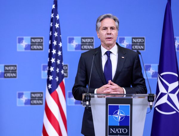 us secretary of state antony blinken in brussels for NATO meeting April 4, 2024