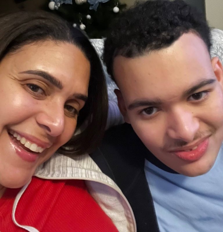 Wendy, the woman behind the Infinite Heart Initiative, and her son Ethan share a moment. (Image: courtesy of Infinite Heart Initiative)