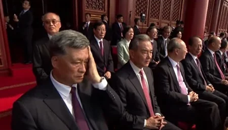 Ma Xingrui seated among senior Chinese officials at a public ceremony.