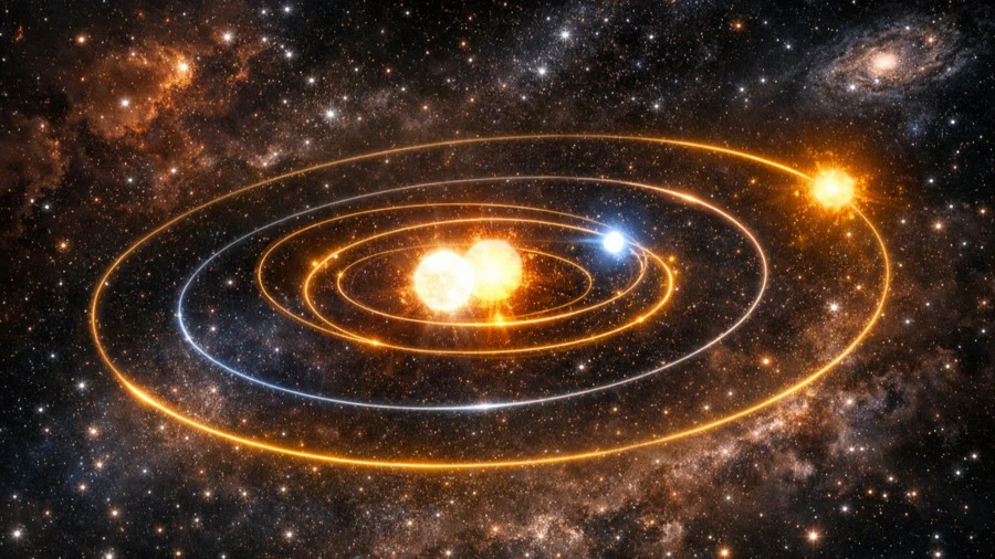 Astronomers Discover Rare 3+1 Quadruple Star System - Vision Times