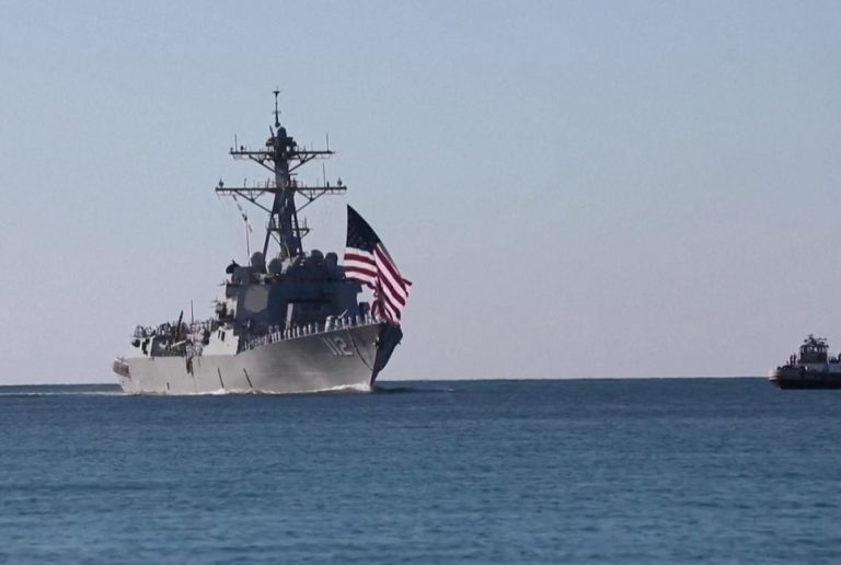 uss michael murphy ddg 112 american guided missile destroyer at pearl harbor february 3 2022 us navy file photo