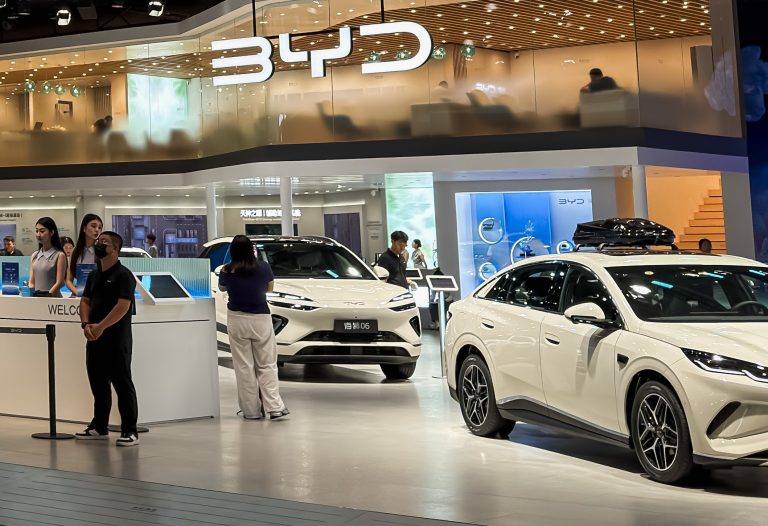 BYD Booth at the 30th Guangdong-Hong Kong-Macao Greater Bay Area Auto Show in Shenzhen