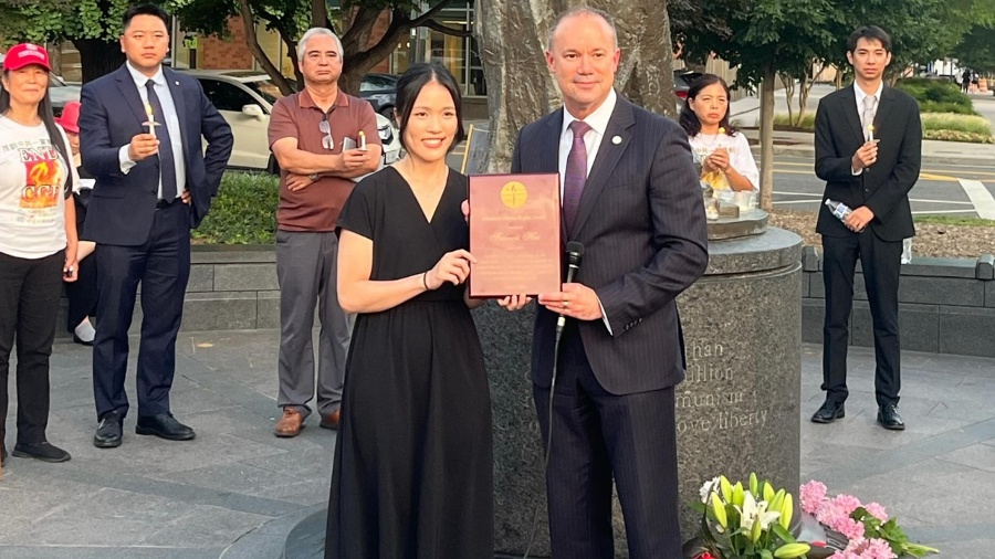 Exiled Hong Kong Activist Xu Wing-ting Receives US Human Rights Award On June 4 Anniversary